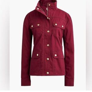 J.‎ Crew burgundy Utility Jacket S